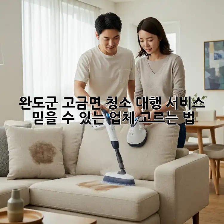완도군 고금면 청소 대행 서비스: 믿을 수 있는 업체 고르는 법